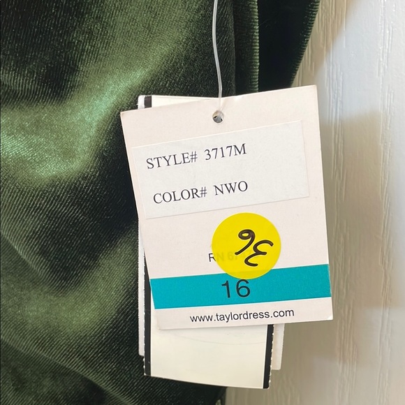 Taylor Green Halter High Low Maxi Gown - Picture 7 of 9